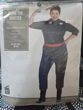 Rosie The Riveter Costume BRAND NEW